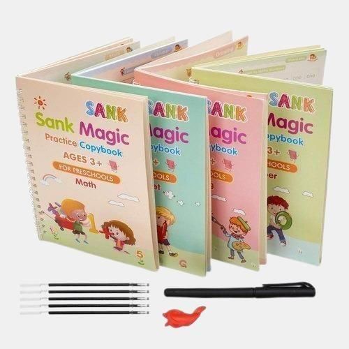 Sank Magic Practice Copybook (4 BOOKS,1 PEN,1 GRIP,10 REFILL) urfgaz-ut