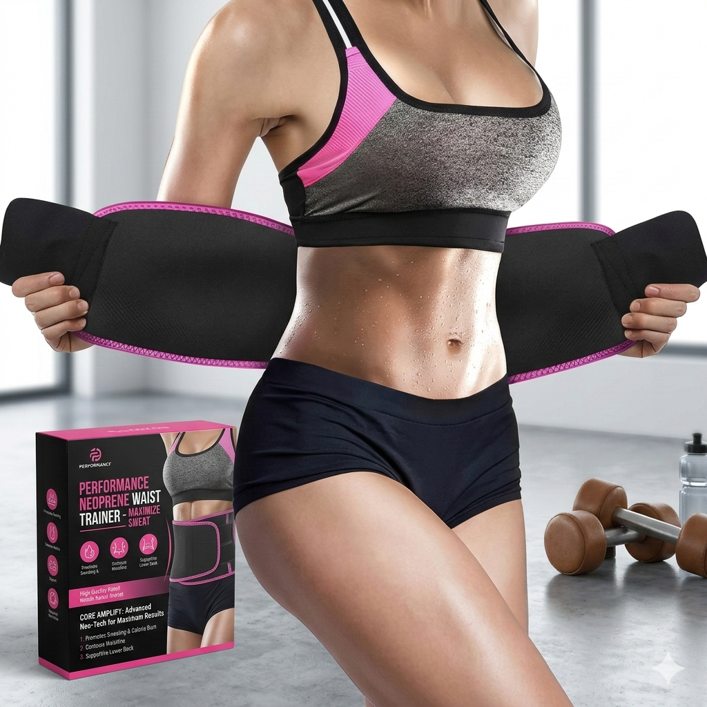 SweatMax Adjustable Waist Trimmer Belt for Men & Women urfgaz-ut