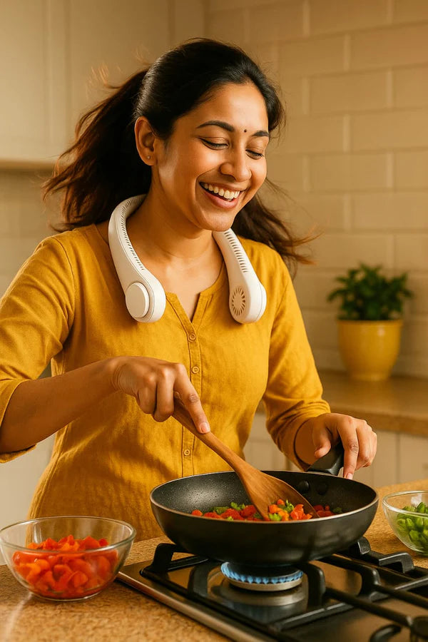 Portable Bladeless Hanging Rechargeable Neck Fan urfgaz-ut