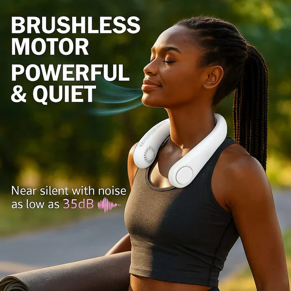 Portable Bladeless Hanging Rechargeable Neck Fan urfgaz-ut