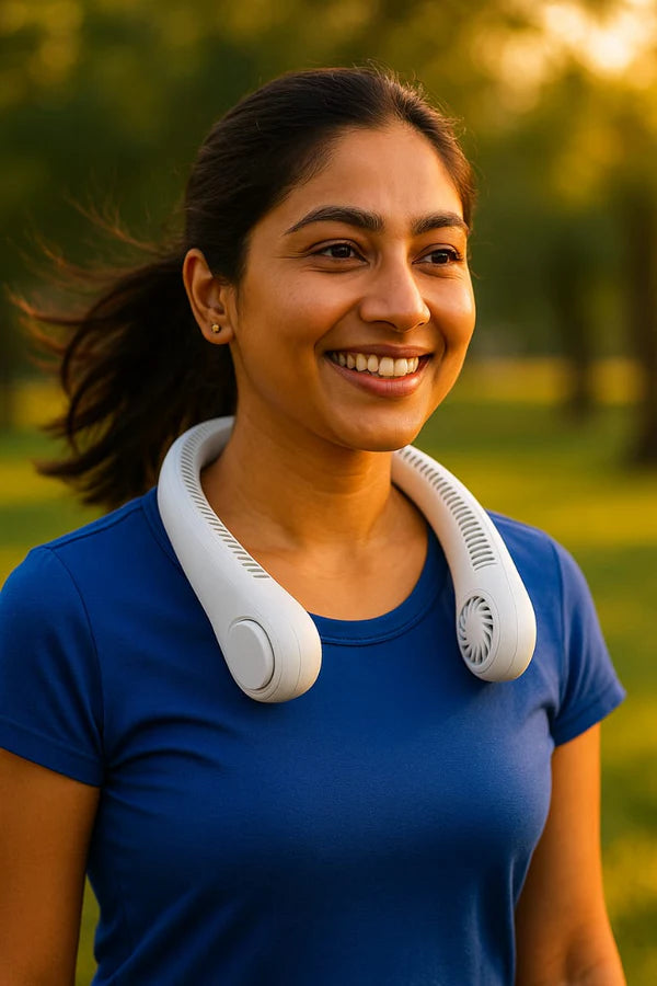 Portable Bladeless Hanging Rechargeable Neck Fan urfgaz-ut